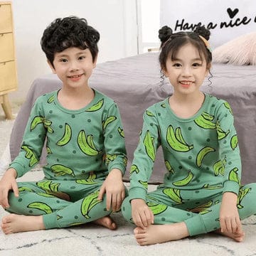 GREEN BANANA PRINTED KIDS WEAR