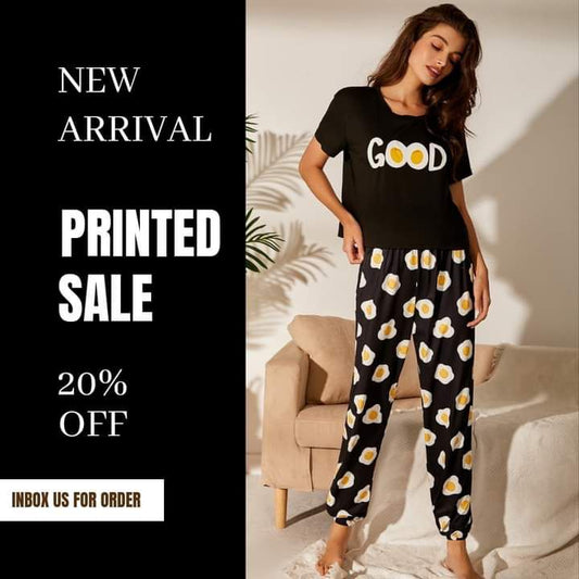 GOOD PRINTED SLEEPWEAR SET