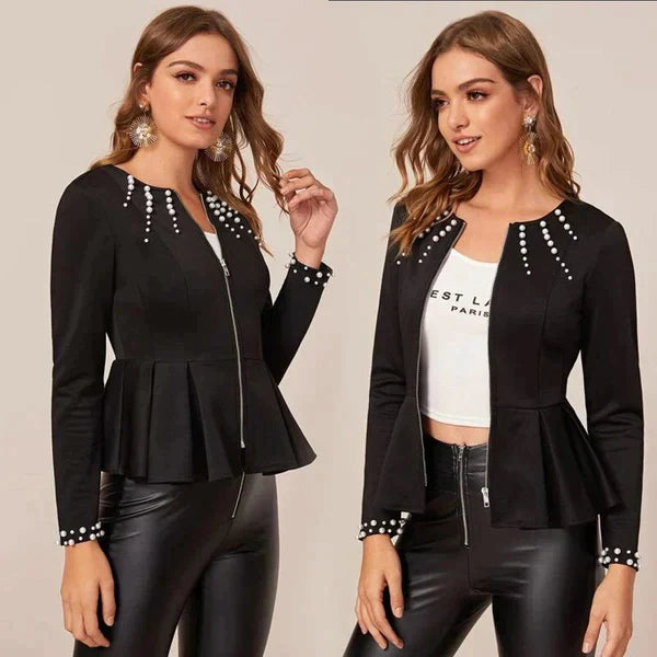 Pearl Zipper Jacket