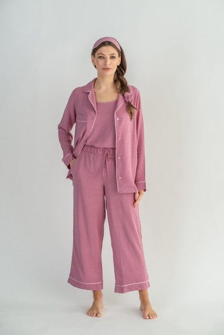 Flux Fashion  6 PCS WONMEN PAJAMA SET PINK